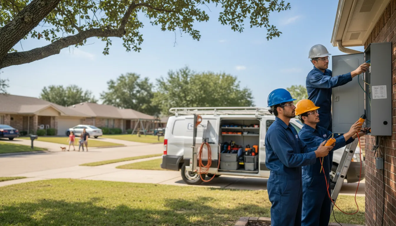 Certified electrician providing emergency electrical services in Royse City, TX